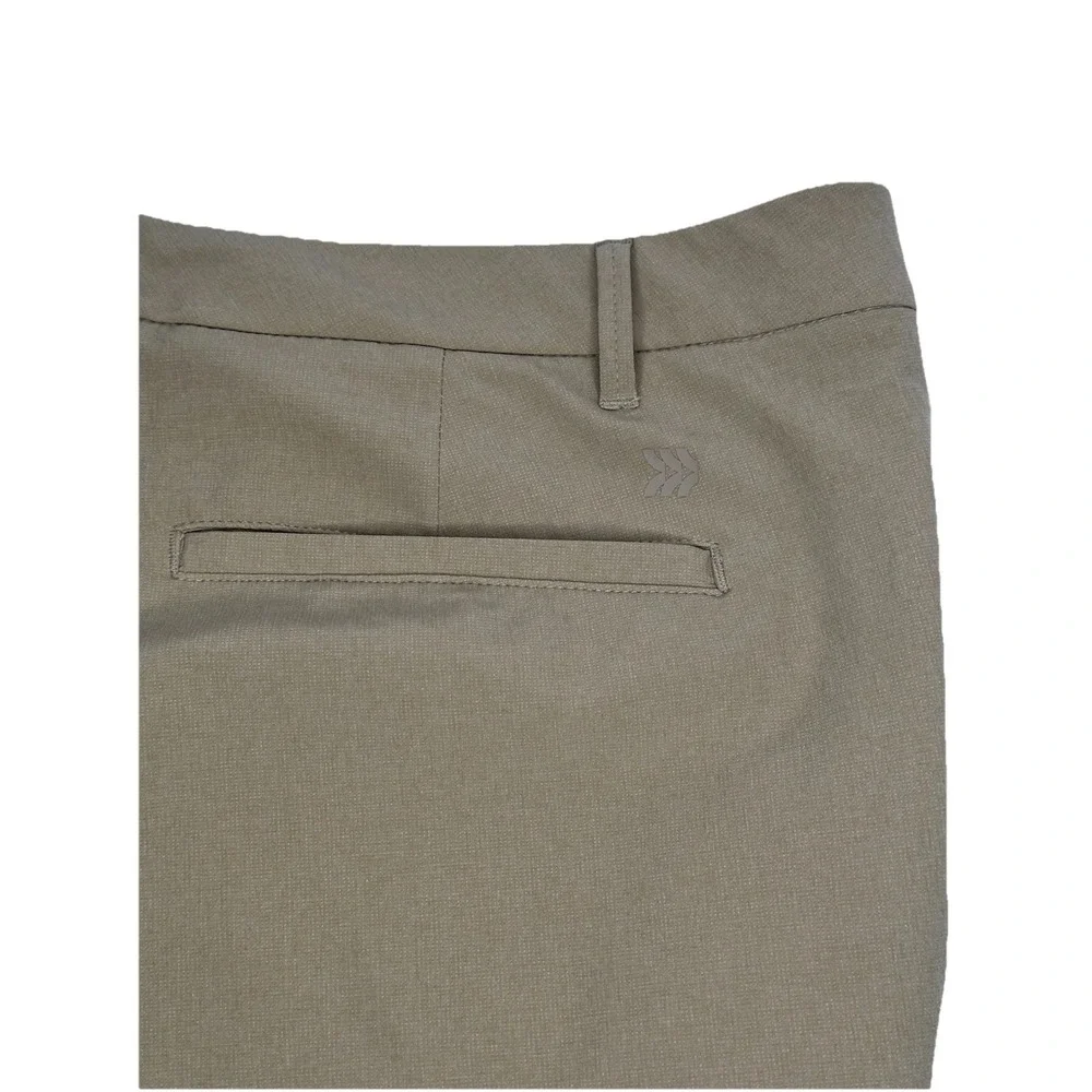 All In Motion Mens 38 Khaki Stretch Performance Shorts Lightweight Active